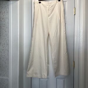 Lucky Brand beige baggy wide leg beige pants size 12. NWT